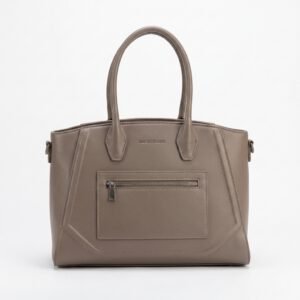 Cabas Taupe Structuré